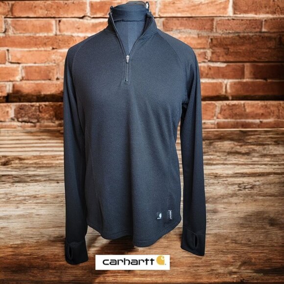 Carhartt Women's Quarter Zip Work Dry Top - Size S - Picture 1 of 8
